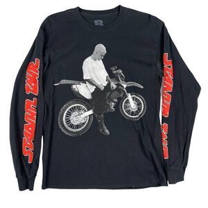 2017 Justin Bieber stadium tour dirt bike concert black graphic tee shirt small